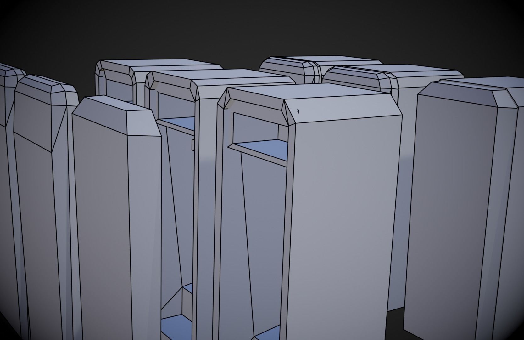 Old Fridge - Stylized Low-poly 3D model_14