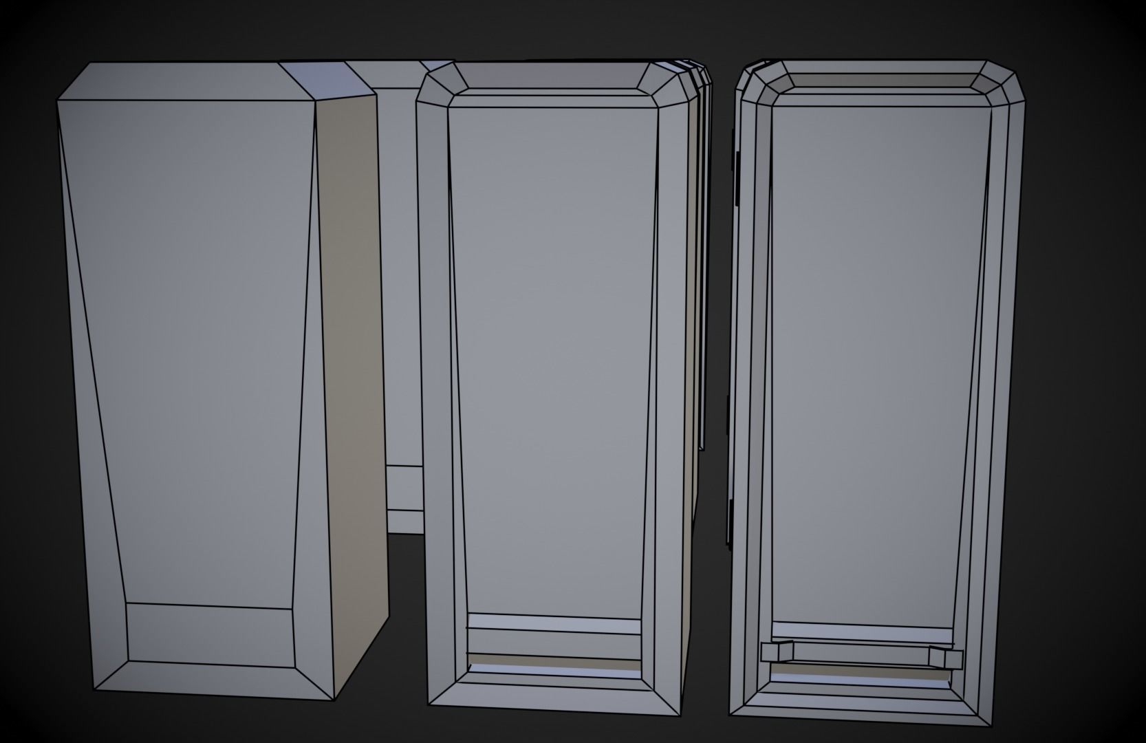 Old Fridge - Stylized Low-poly 3D model_15