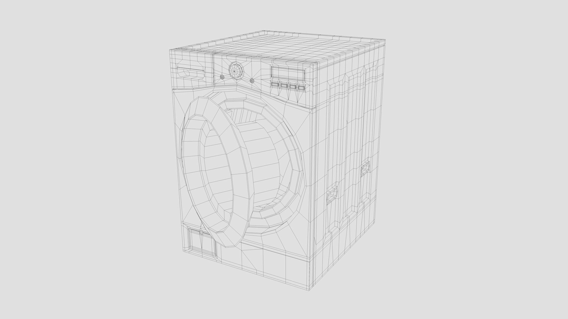 LG Washing Machine 3D model_8