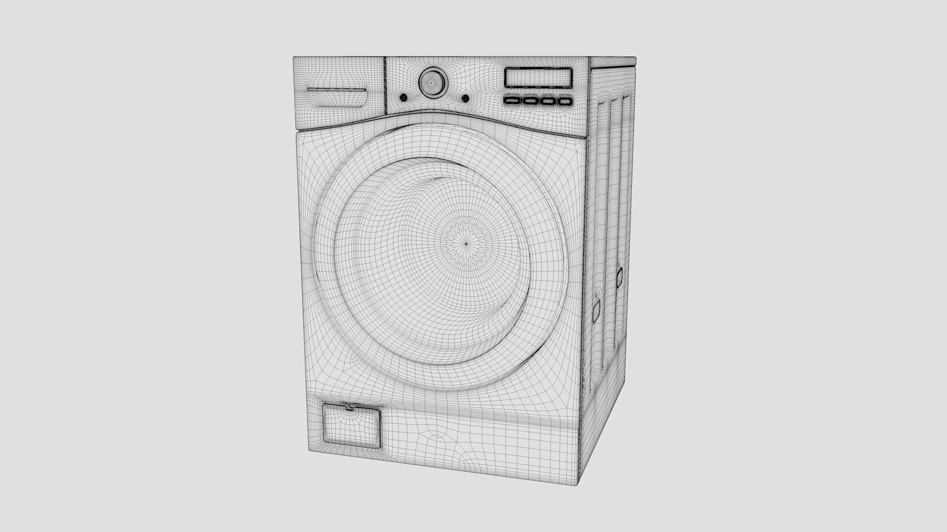 LG Washing Machine 3D model_9