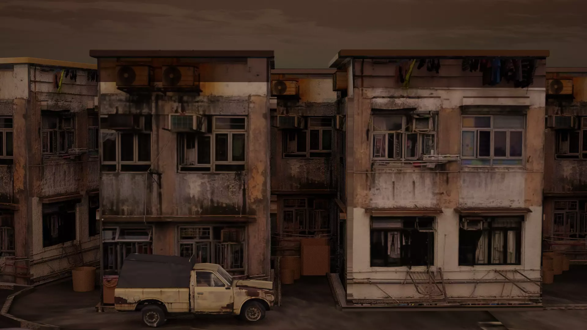 Back Street Free low-poly 3D model