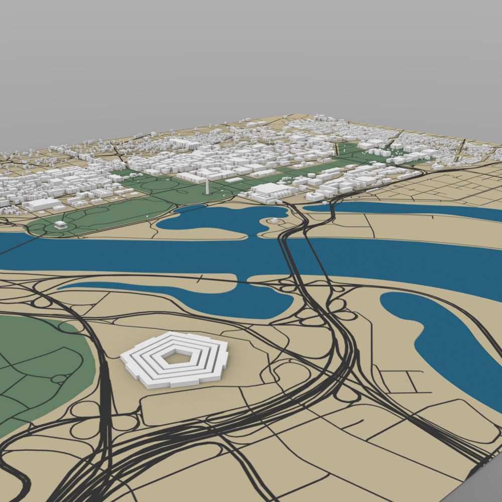 Washington DC Cityscape 3D model_7