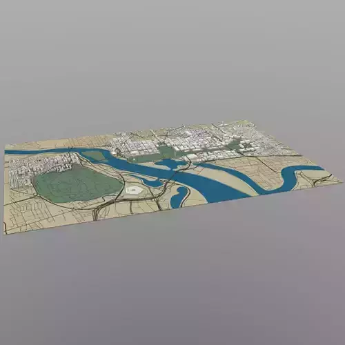 Washington DC Cityscape 3D model