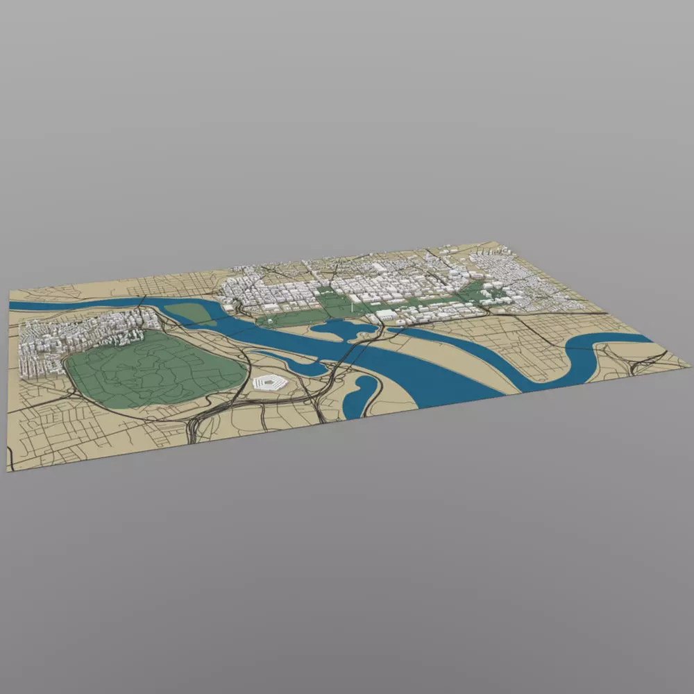 Washington DC Cityscape 3D model_0