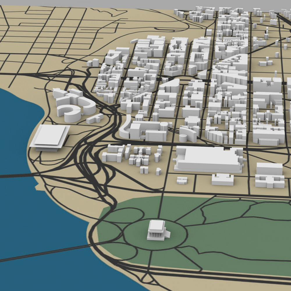 Washington DC Cityscape 3D model_11