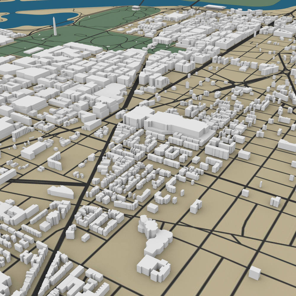 Washington DC Cityscape 3D model_6