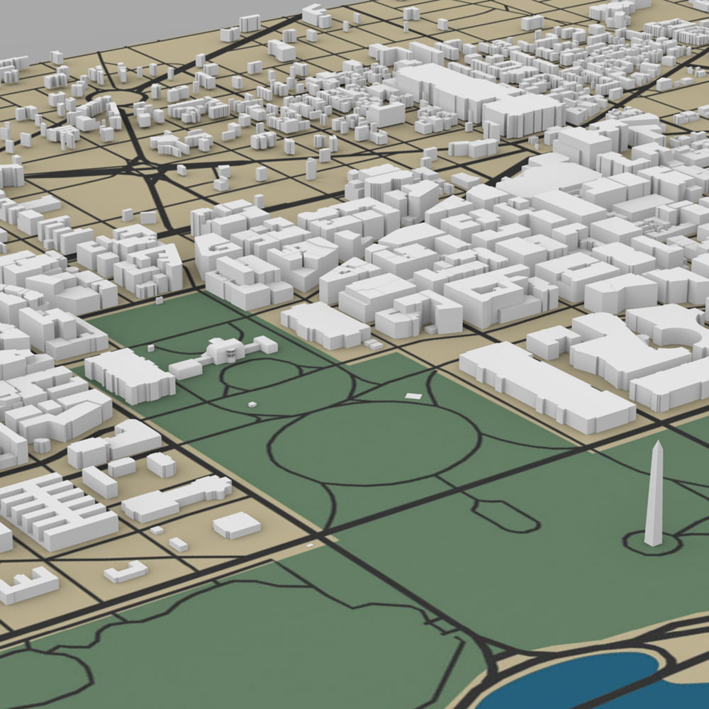 Washington DC Cityscape 3D model_9