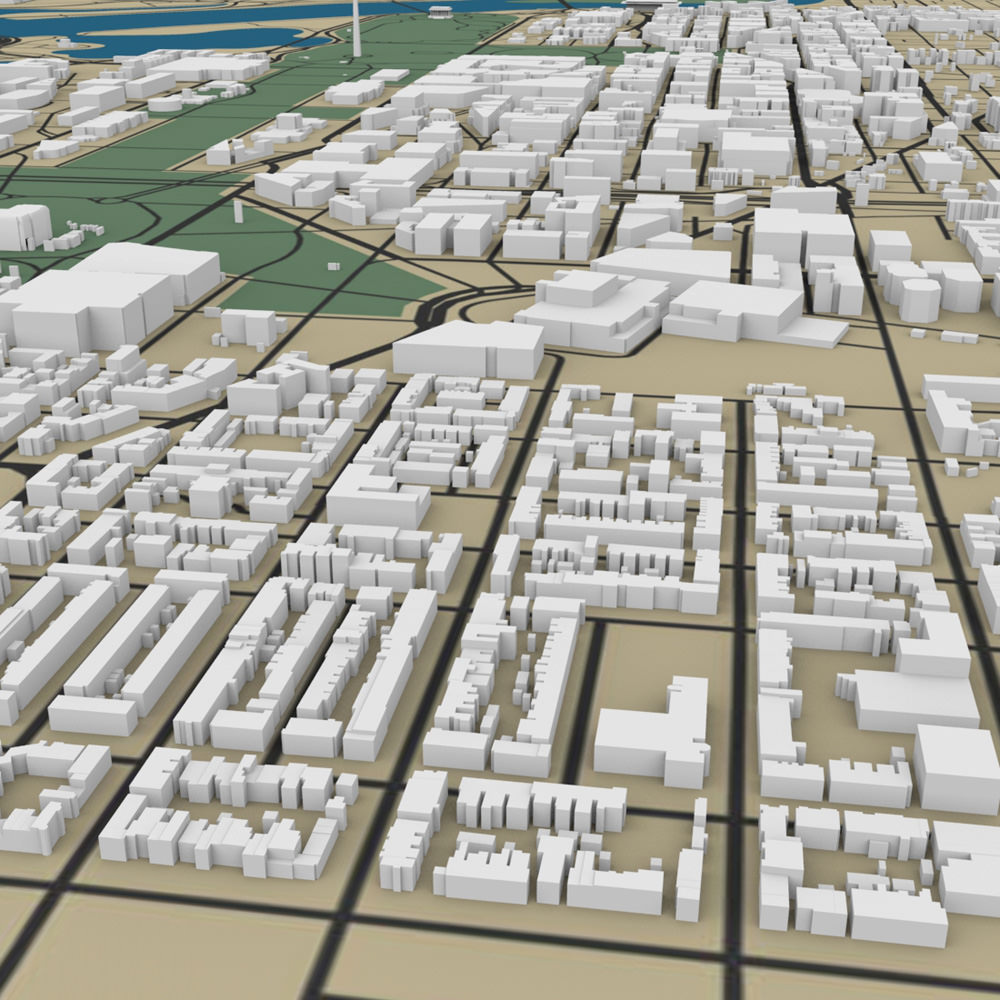 Washington DC Cityscape 3D model_4