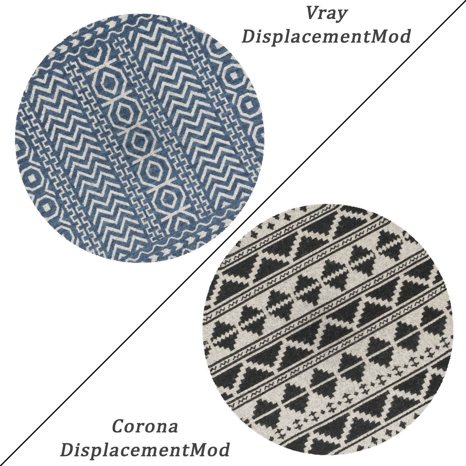 Round Rug Set 135 3D model_1