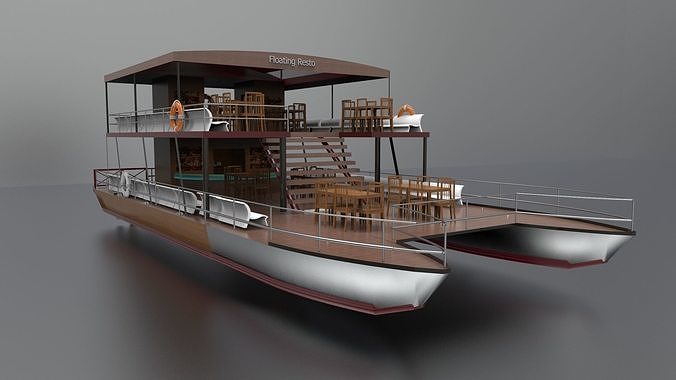 Floating Resto 3D model