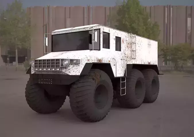 burlak amphibious atv 3d model