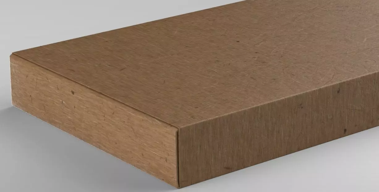 CARDBOARD BOX Low-poly 3D model_0