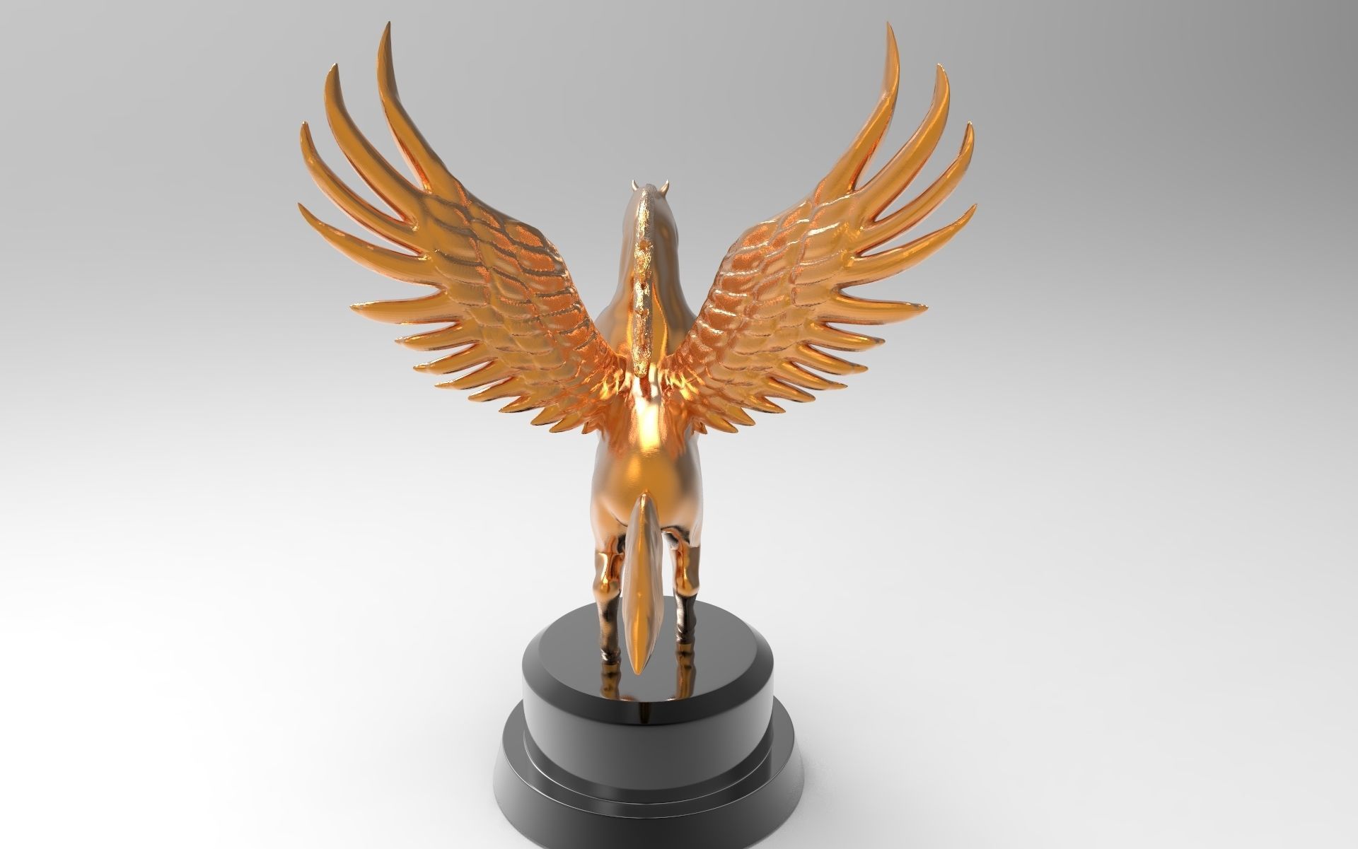 Pegasus 3D Model for 3D Printing 3D print model_3