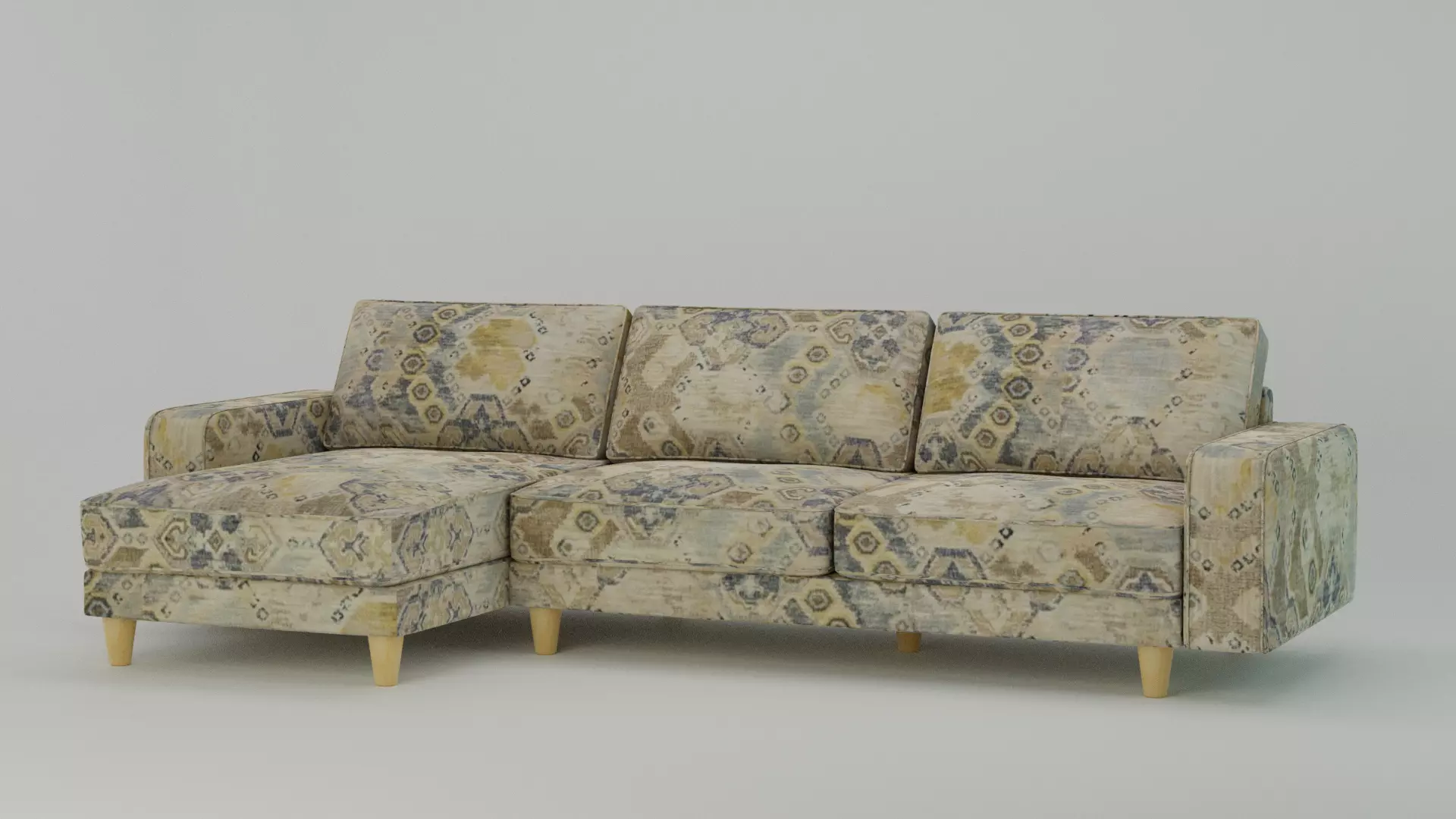 L Corner Sofa 3D model_0