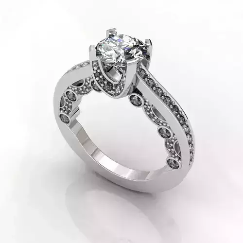 3DM 4 Prong Diamond Ring001