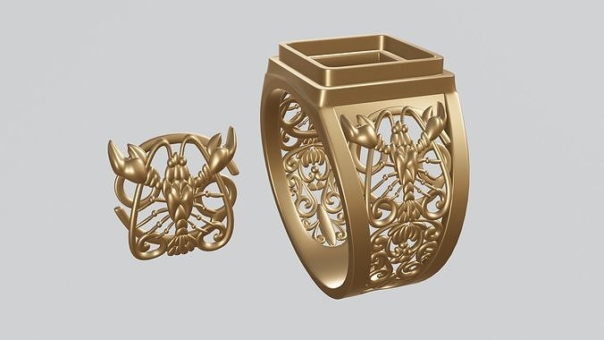 Cancer zodiac sign Free 3D print model