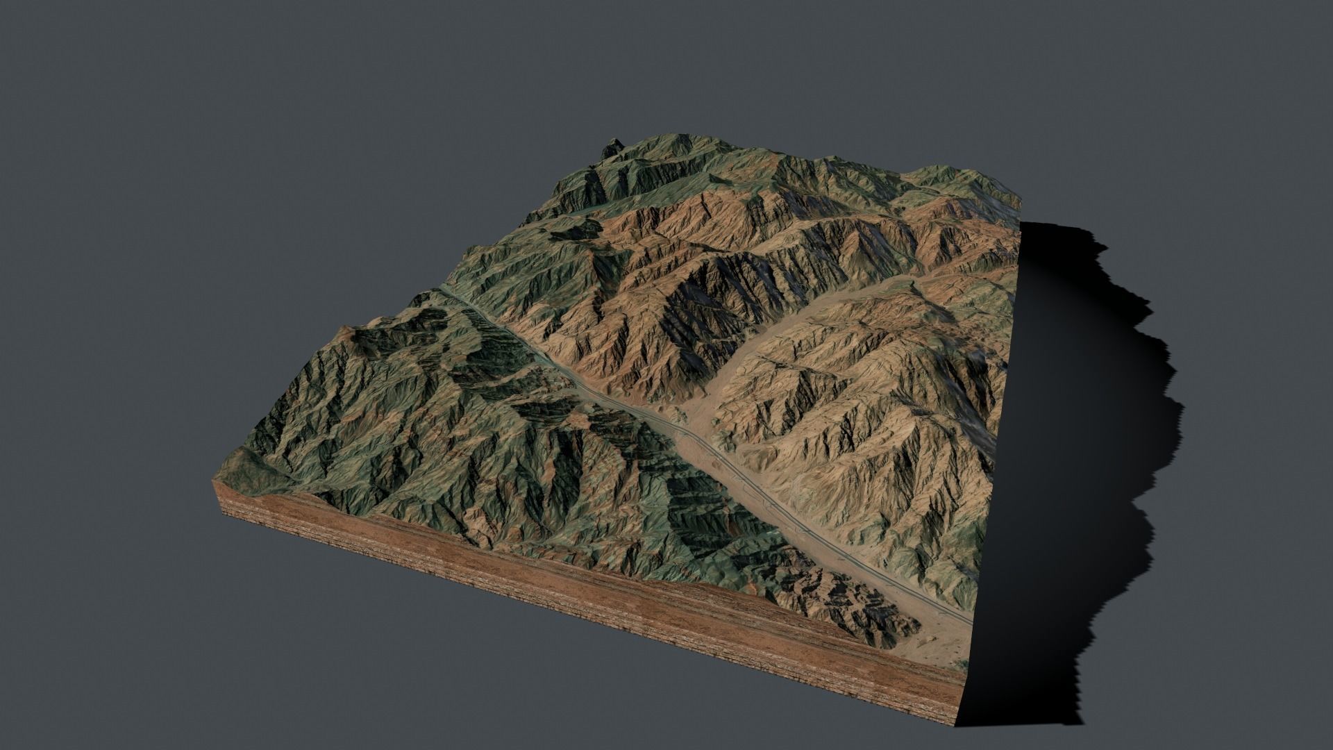 Mountain landscape 3D model_12