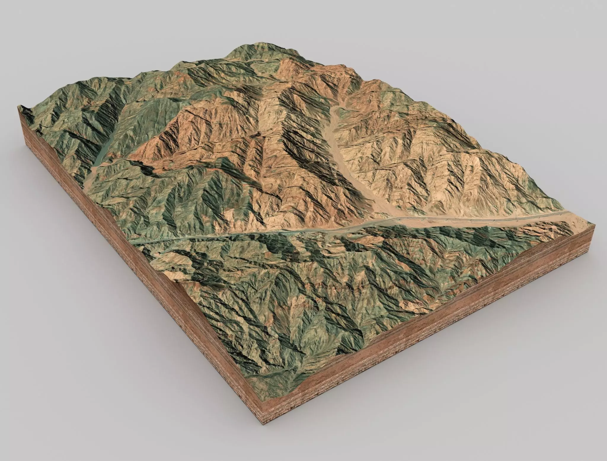Mountain landscape 3D model_0