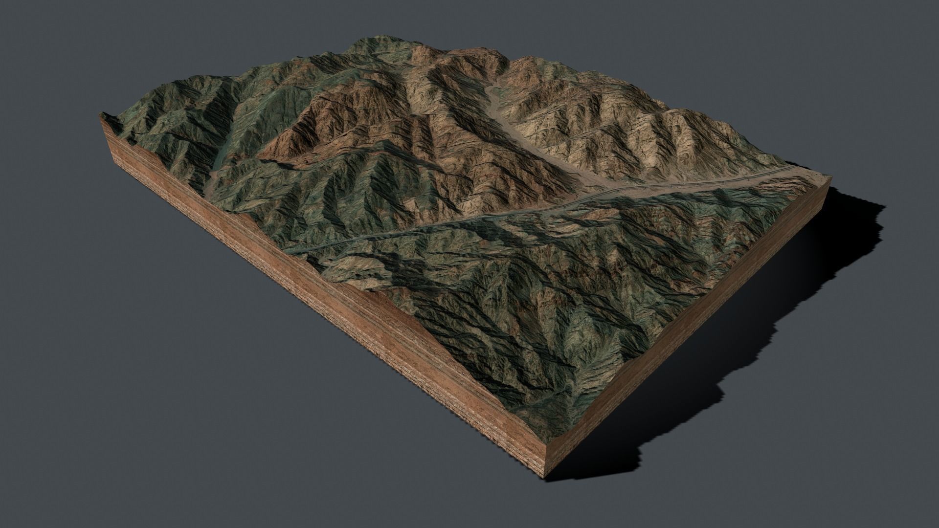 Mountain landscape 3D model_11