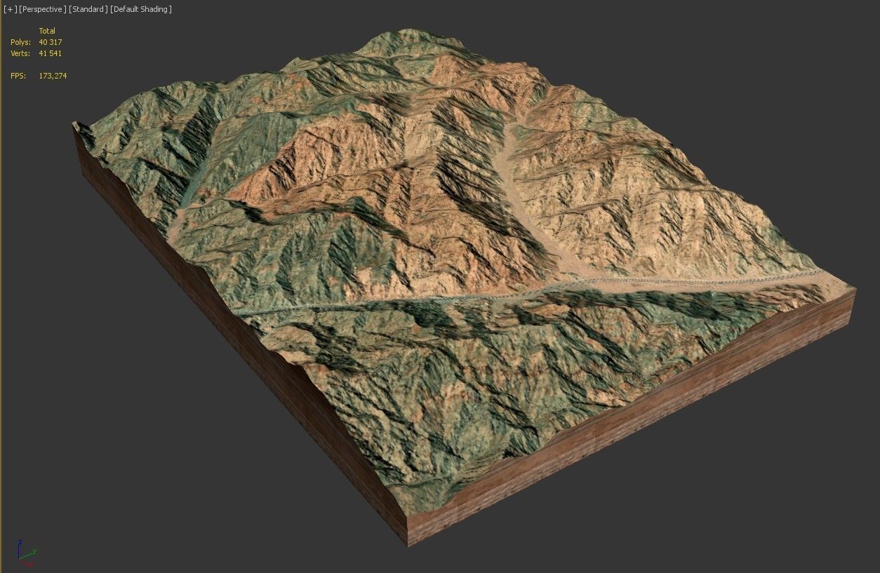 Mountain landscape 3D model_17