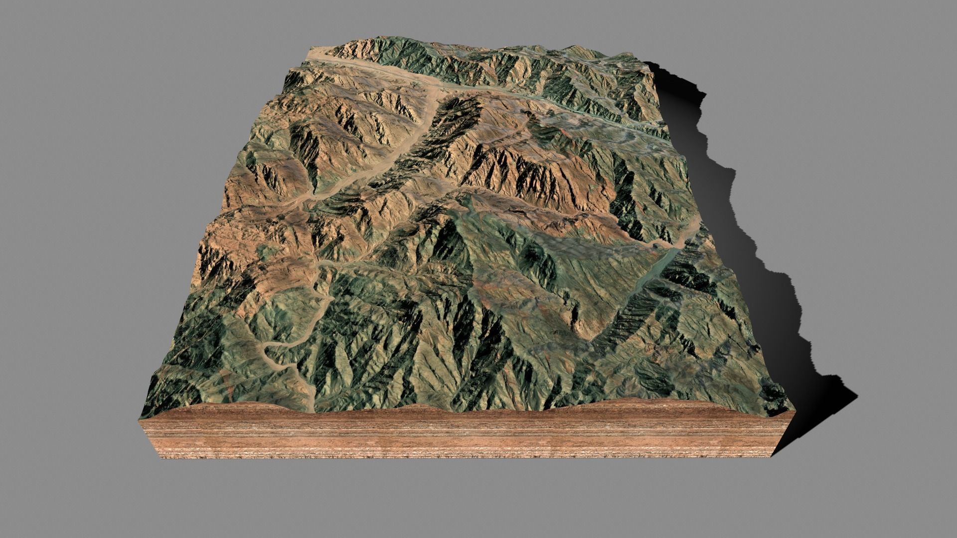 Mountain landscape 3D model_7