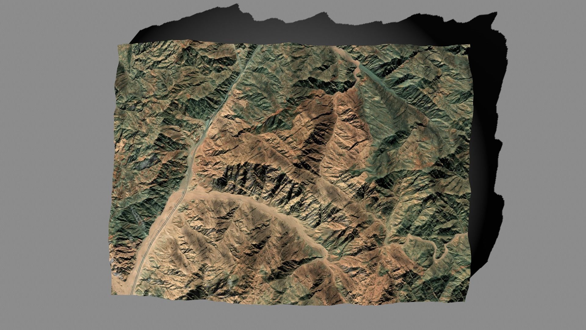 Mountain landscape 3D model_10