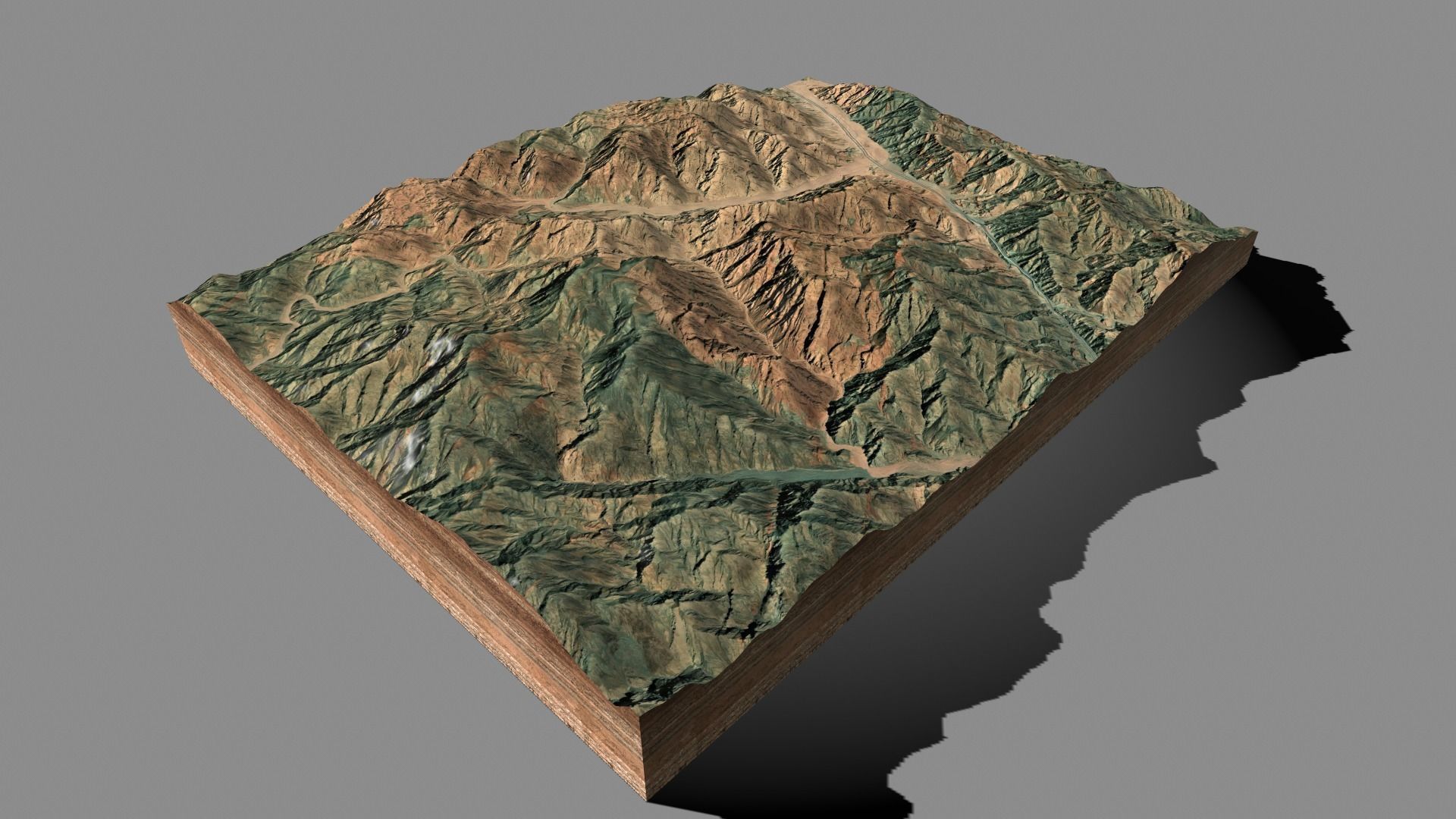 Mountain landscape 3D model_9