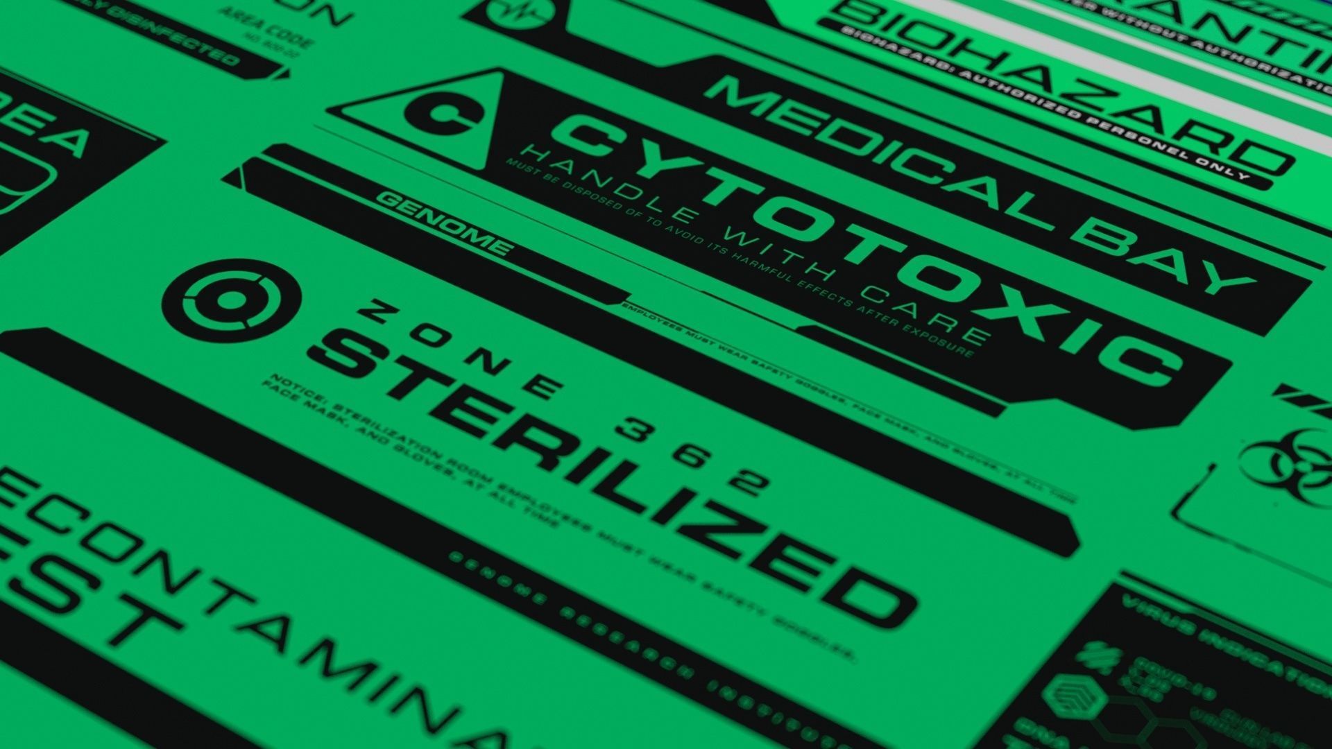 SCIFI MEDICAL-PANDEMIC DECALS  Texture_10