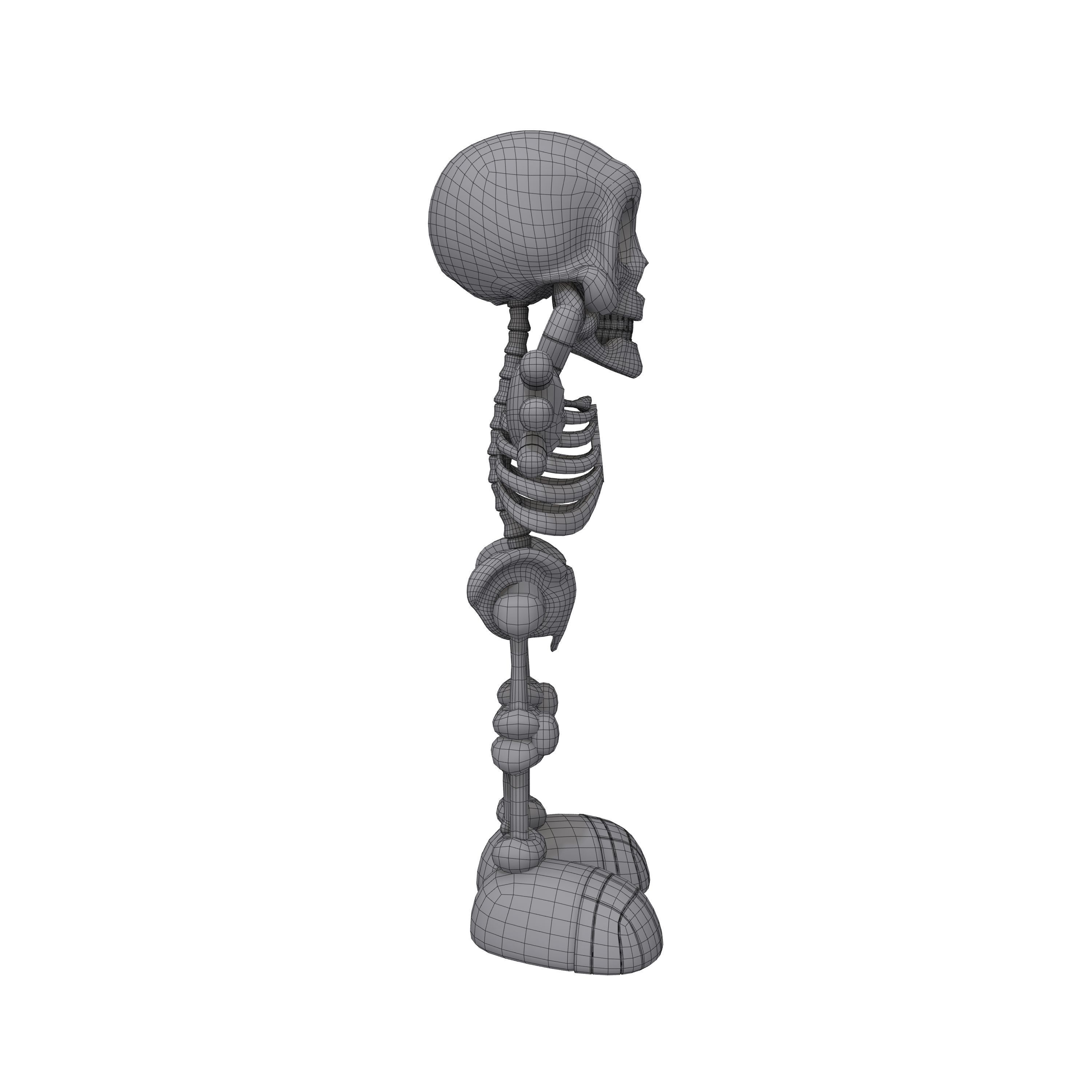Skeleton Cartoon 3D model_7