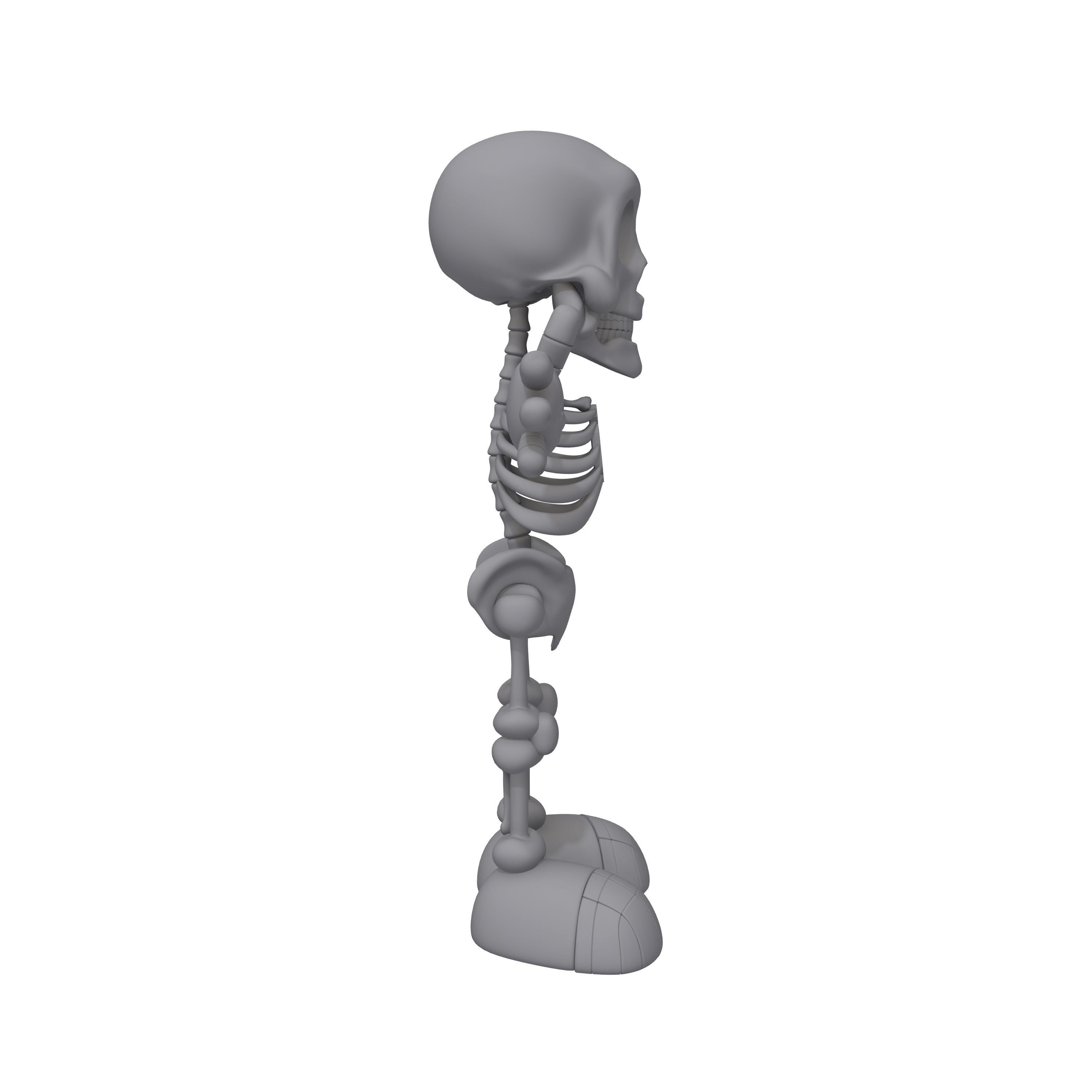 Skeleton Cartoon 3D model_11
