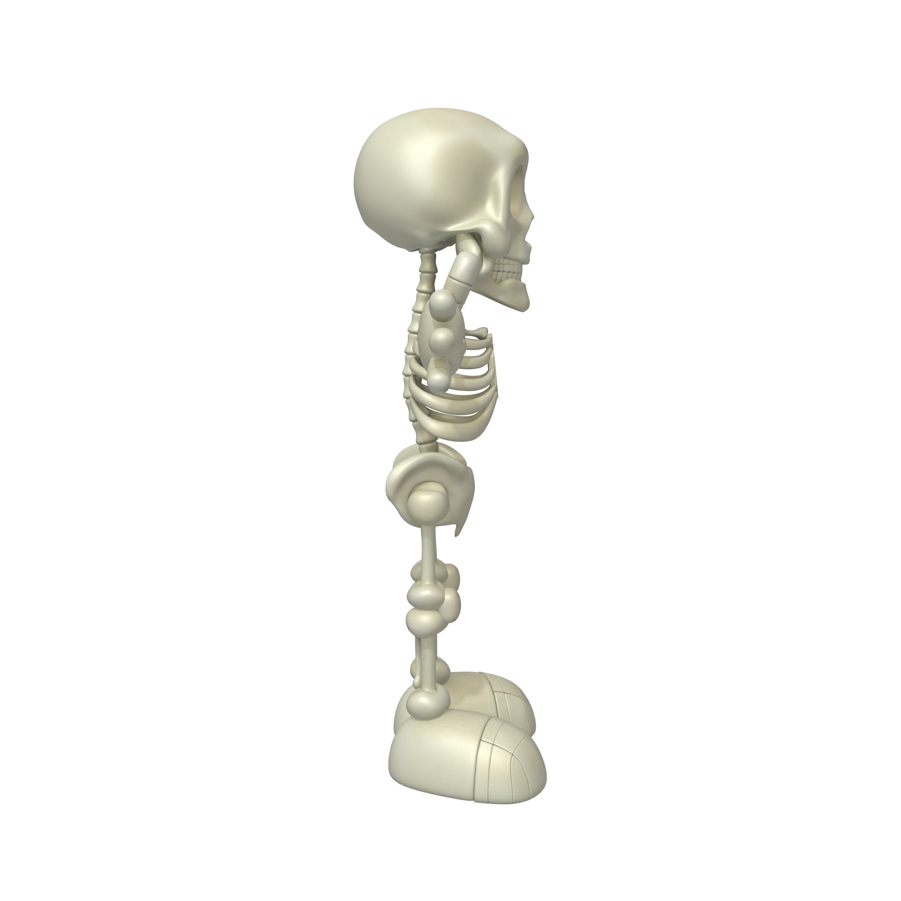 Skeleton Cartoon 3D model_3