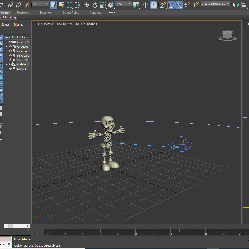 Skeleton Cartoon 3D model_14