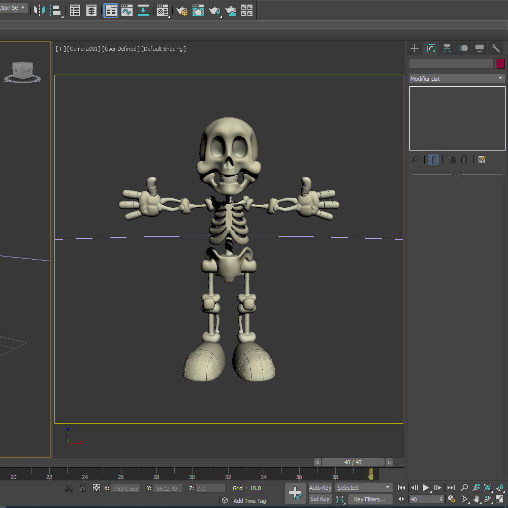 Skeleton Cartoon 3D model_15
