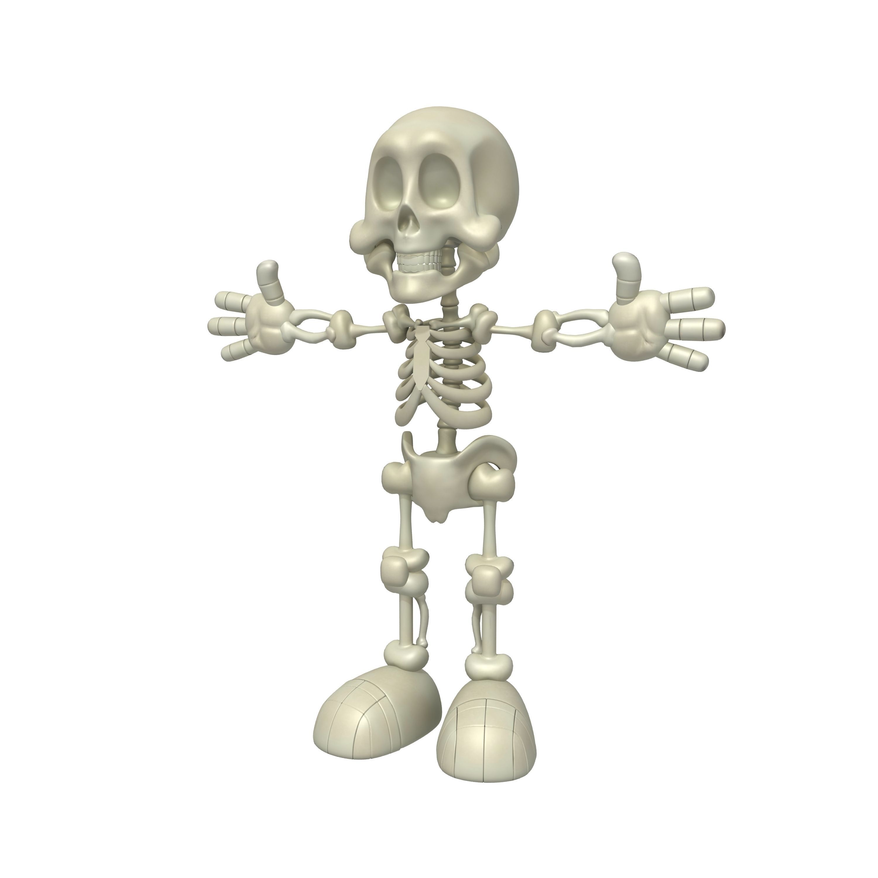 Skeleton Cartoon 3D model_5