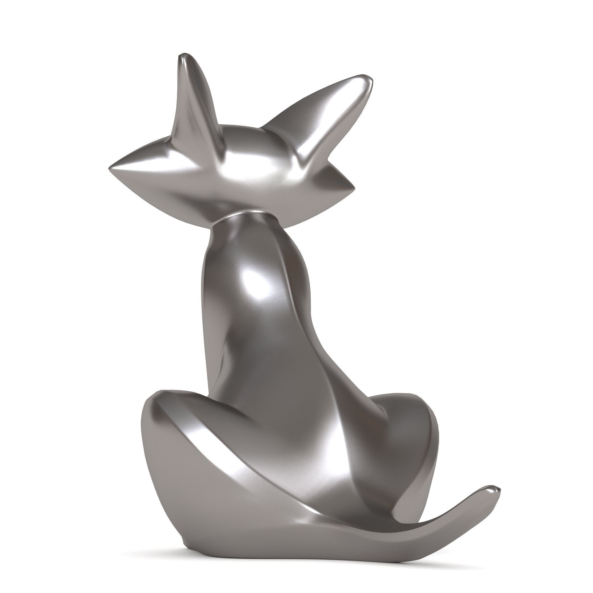 Cat sculpture 3D print model_8