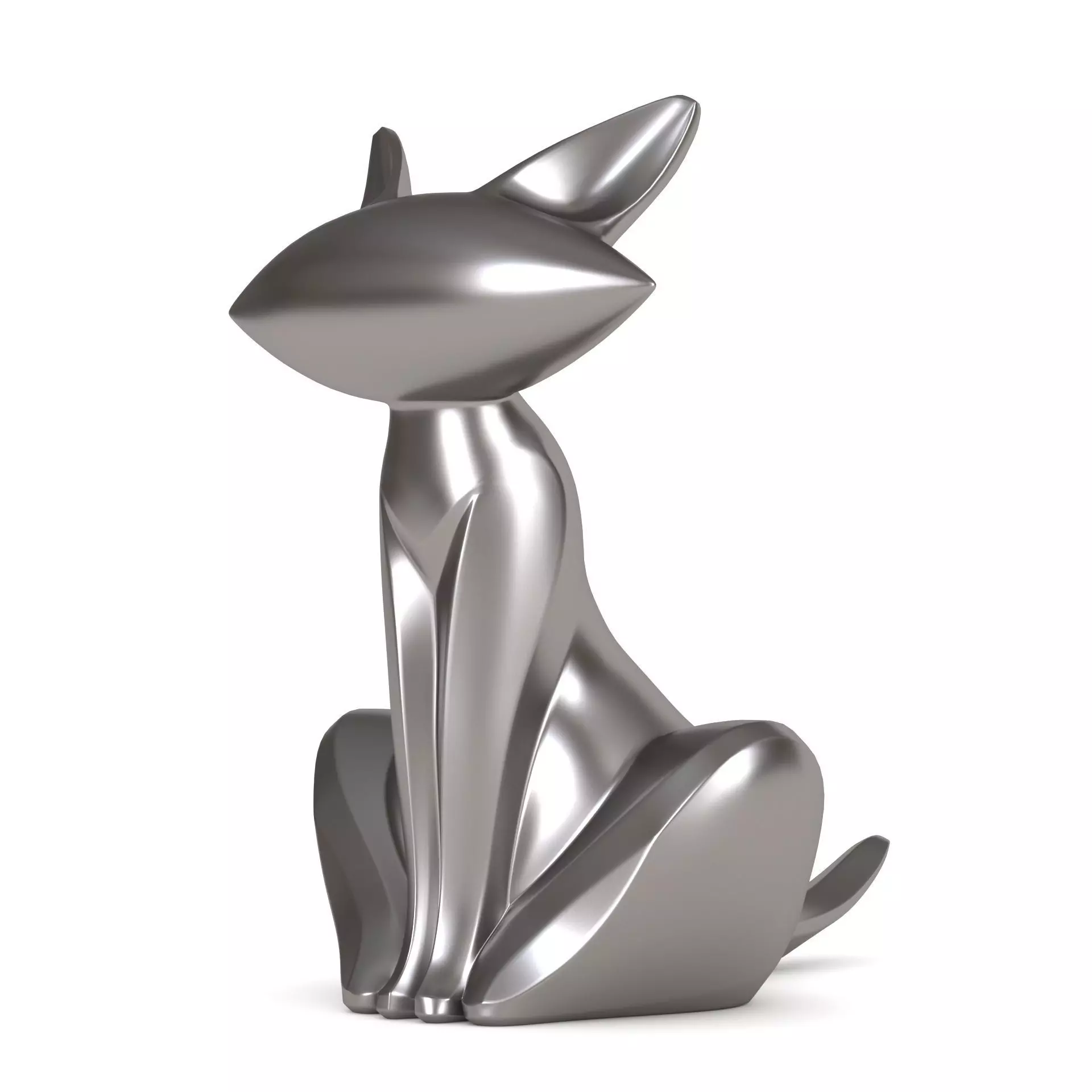 Cat sculpture 3D print model_0