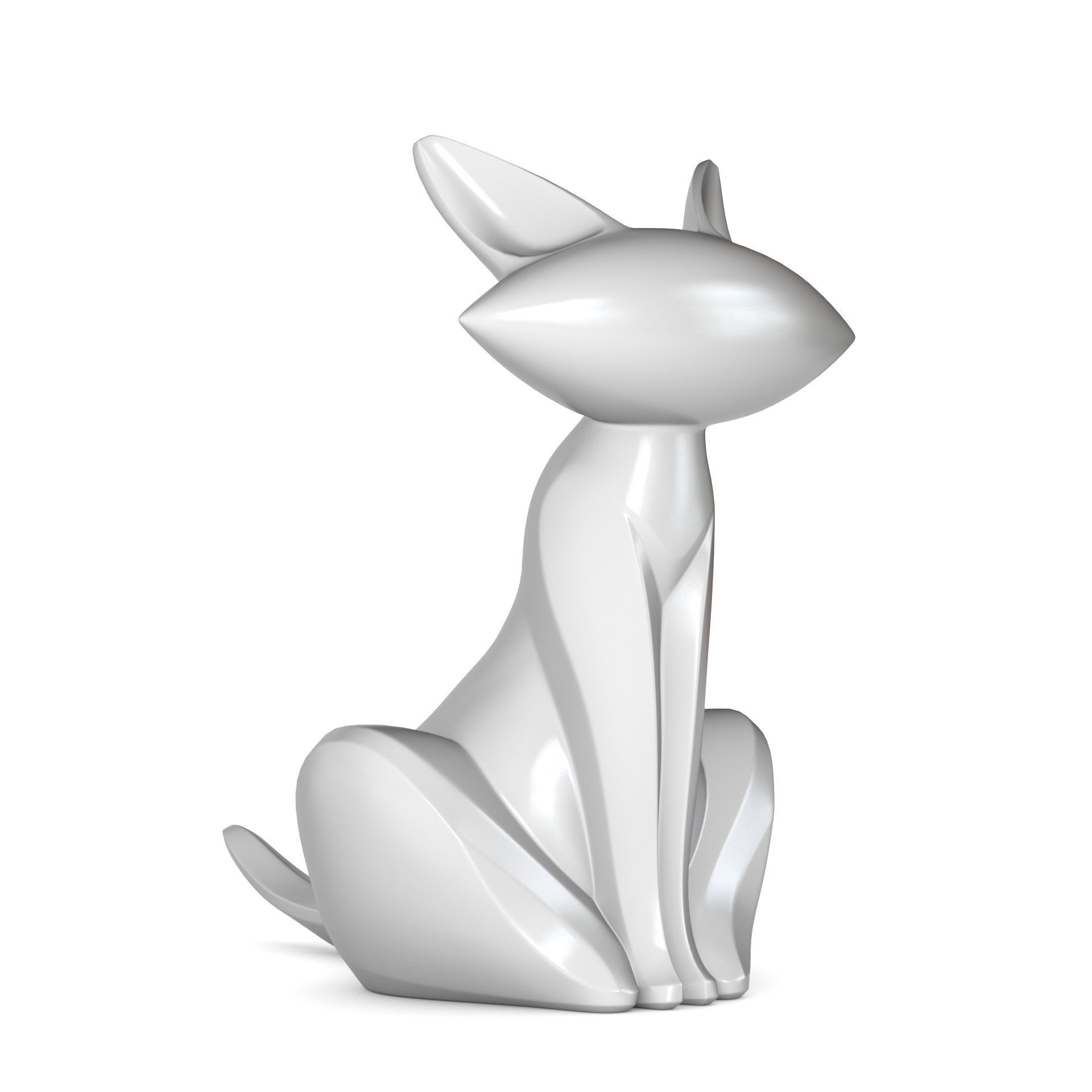 Cat sculpture 3D print model_2