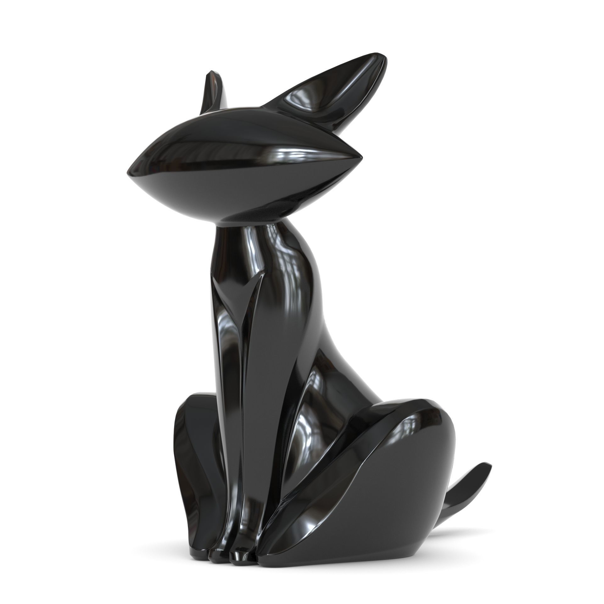 Cat sculpture 3D print model_1