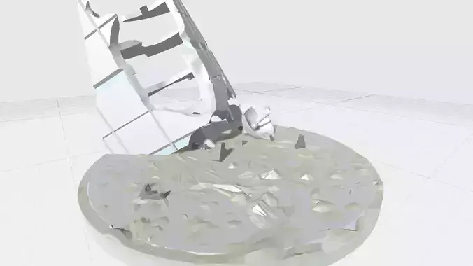 -MBS01F-AM Mecha Battle Scene 01 Building Aftermath