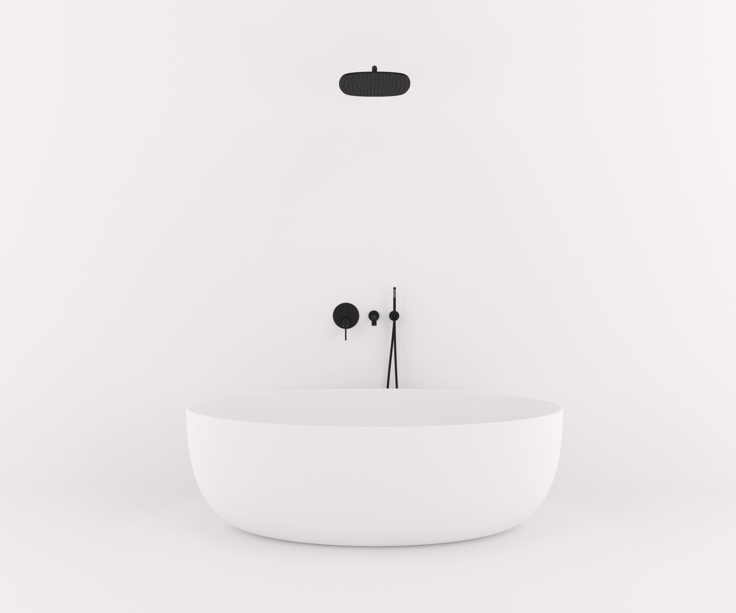 Model Set 05 Bathroom Bathtub Faucet Basin and Toilet 3D model_1