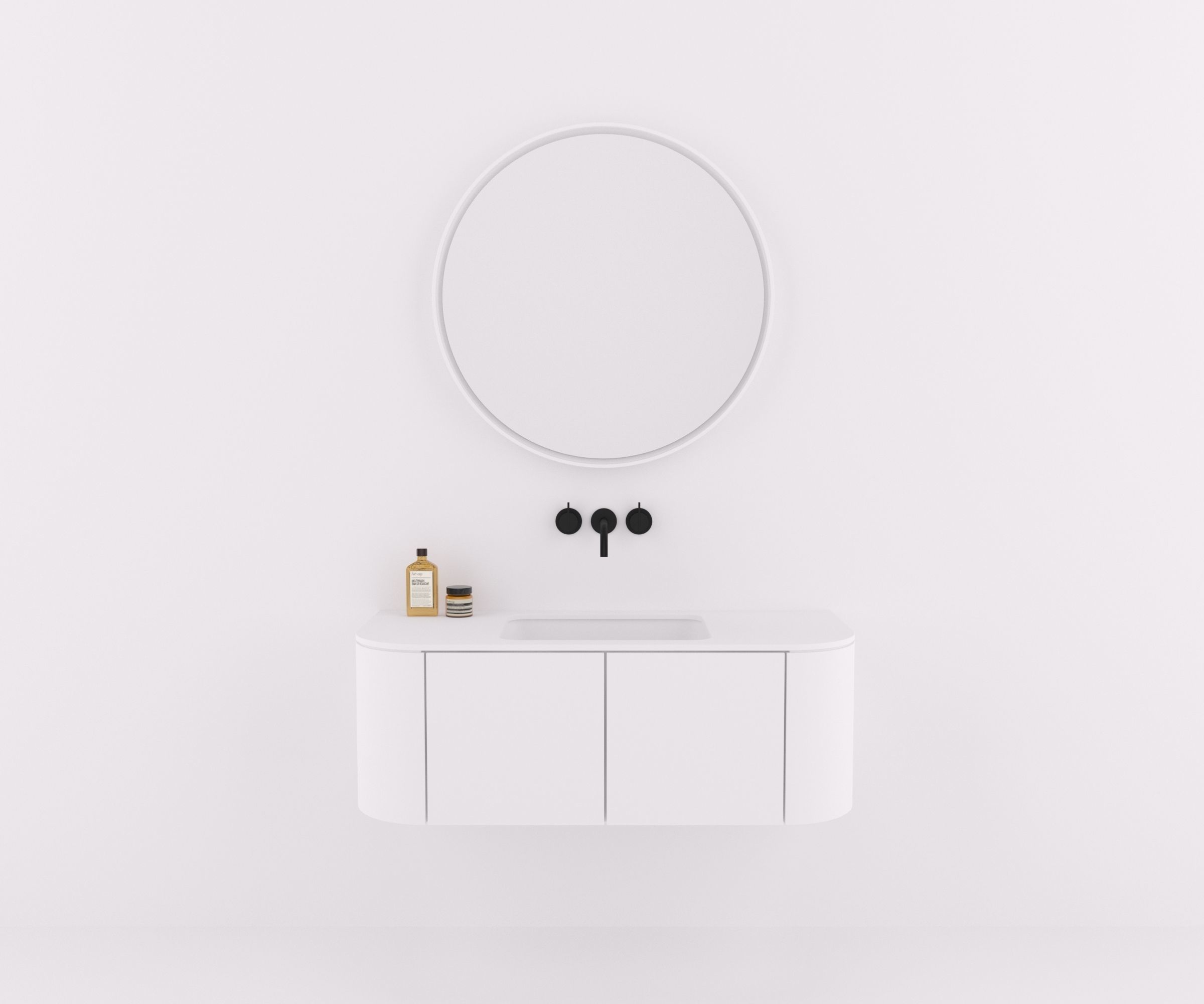 Model Set 05 Bathroom Bathtub Faucet Basin and Toilet 3D model_2