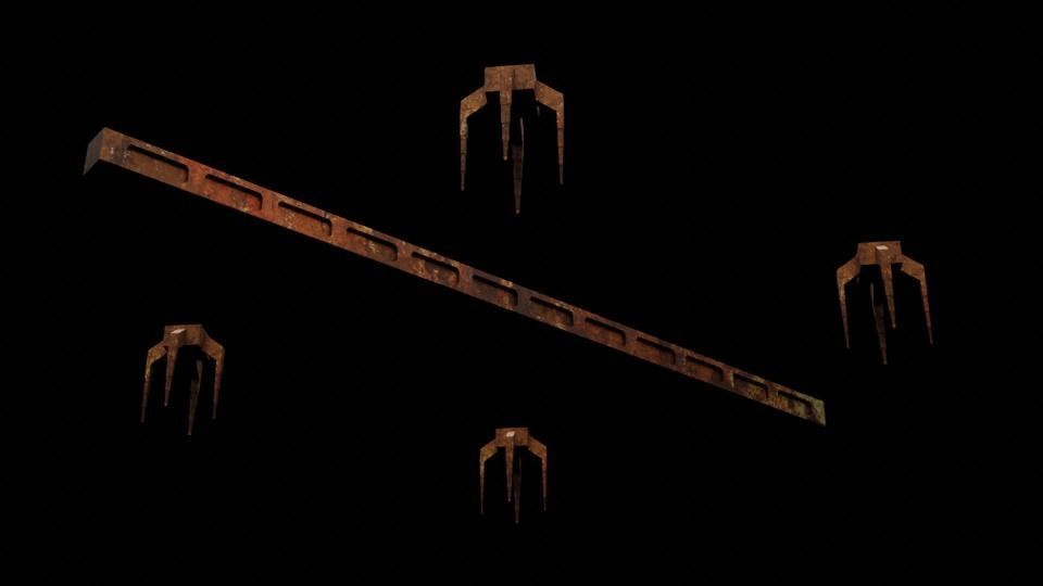 Jabbas Throne Room - Set 1 - Rancor Pit  1-18 scale  Kenner Free 3D print model_16