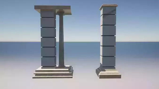Two Architectural Columns