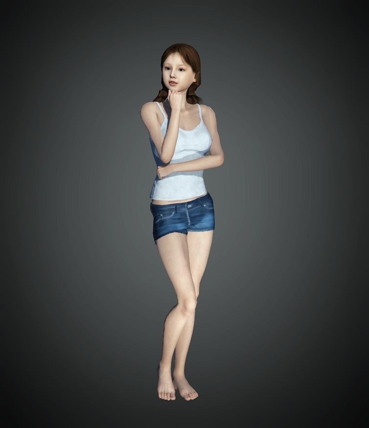  Unity Digital Human HS013 Free 3D model_9