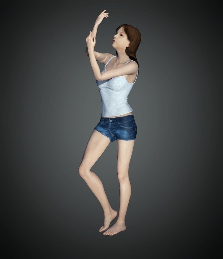  Unity Digital Human HS013 Free 3D model_10