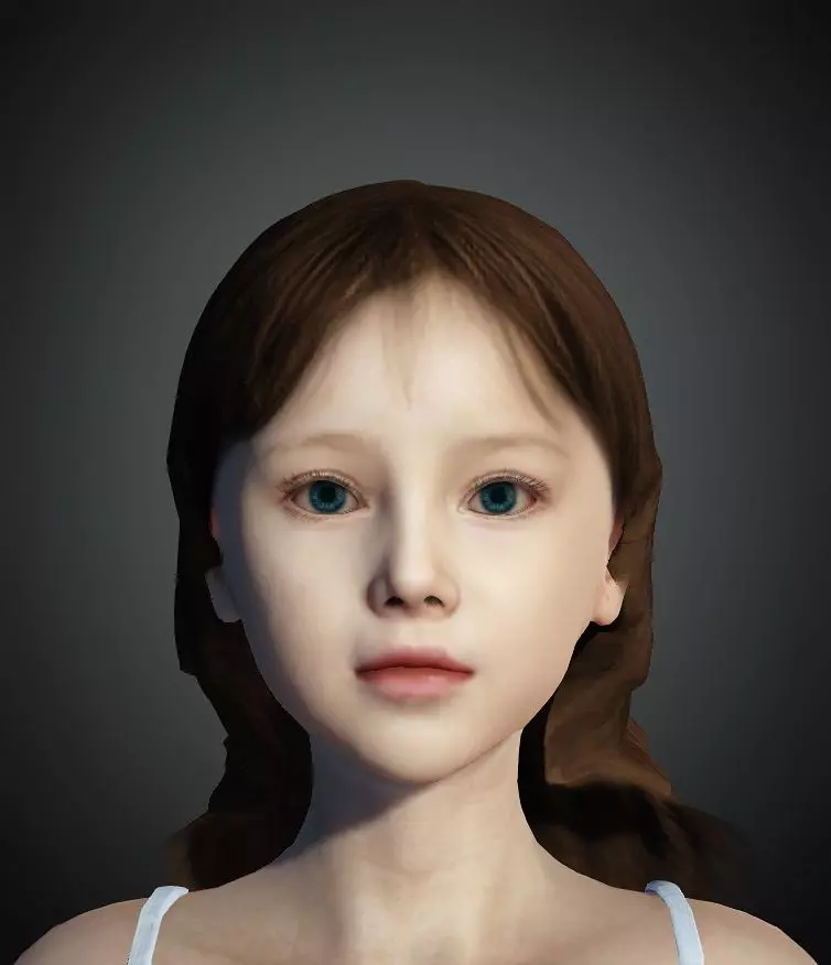 Unity Digital Human HS013 Free 3D model_0