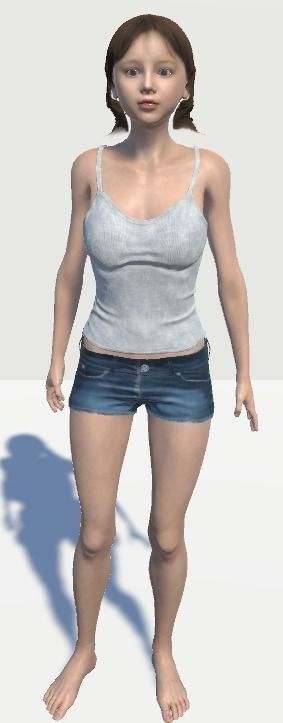  Unity Digital Human HS013 Free 3D model_12