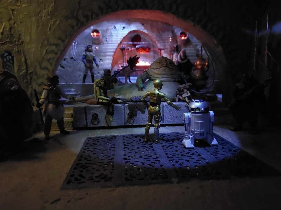 Jabbas Throne Room - Set 2 - Throne Area  1-18 scale Kenner 3D print model_28