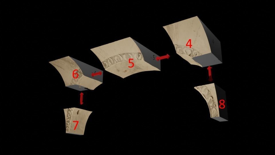 Jabbas Throne Room - Set 2 - Throne Area  1-18 scale Kenner 3D print model_18