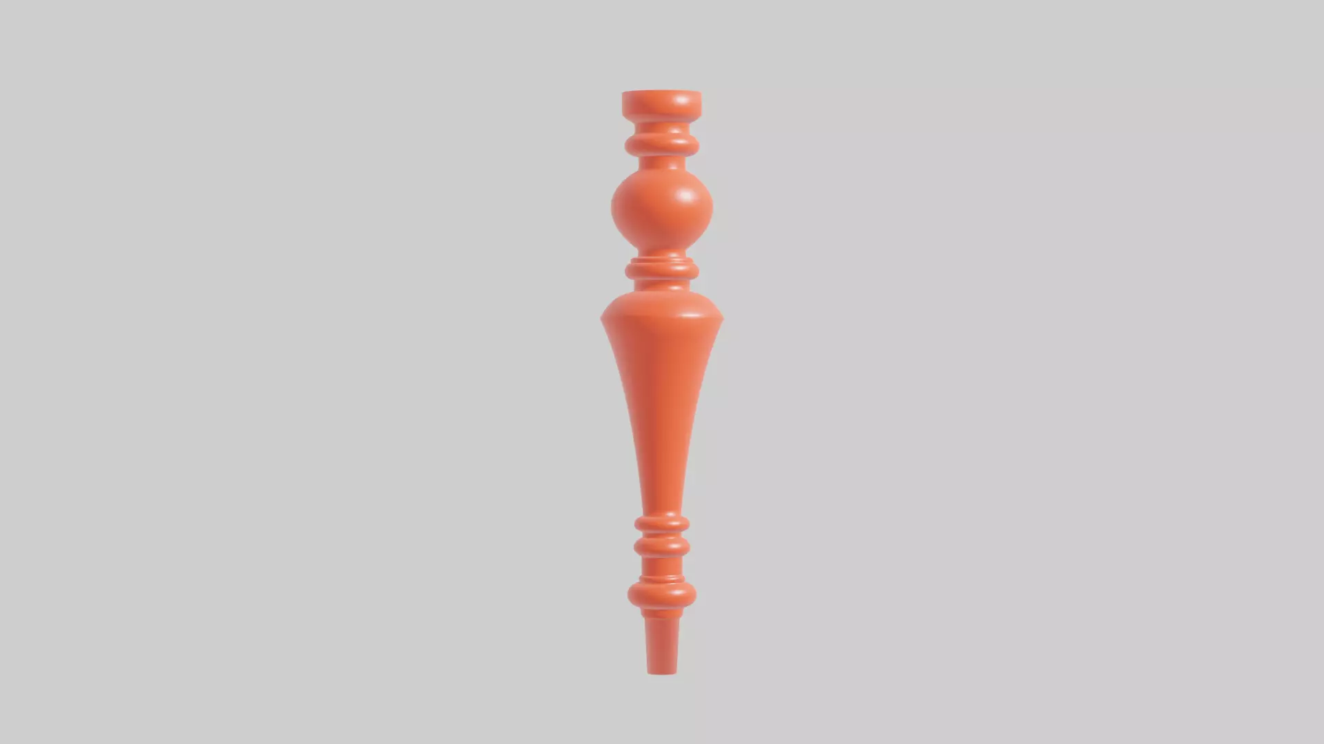 Designed Leg with Lathe or Screw Modifier 3D model